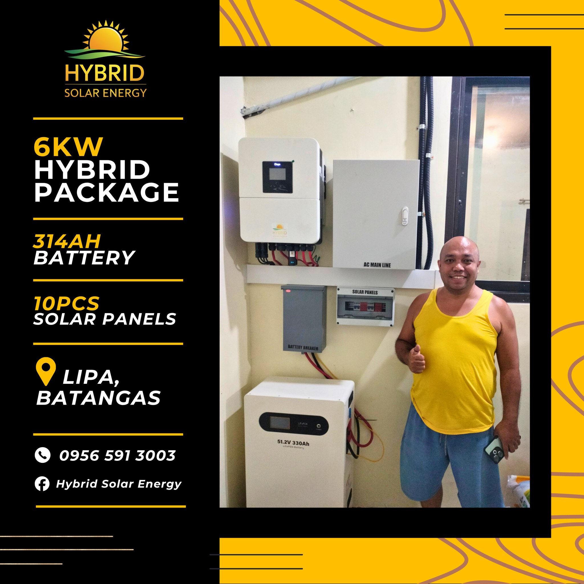 6kW Hybrid package installation in Lipa Batangas