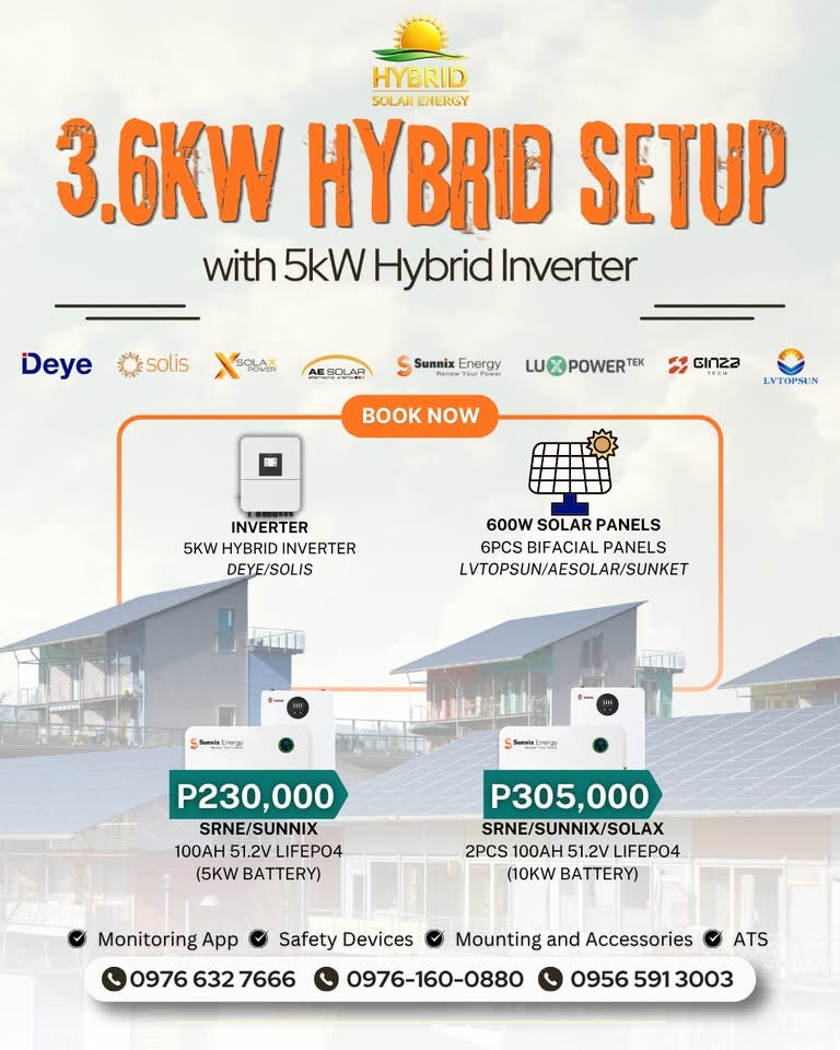 3.6kW Hybrid Setup package flyer